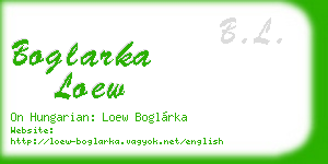boglarka loew business card